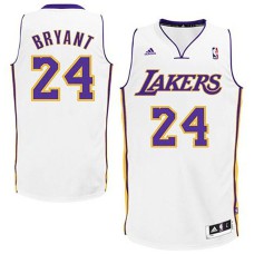 Kobe Bryant Youth Los Angeles Lakers #24 Revolution 30 Swingman Home White Jersey