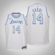 Youth Marc Gasol Los Angeles Lakers #14 City White 2021 Season Jersey