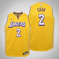 Youth Quinn Cook Lakers #2 City Gold 2020 Season Jersey