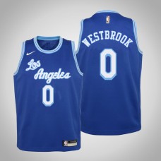 Youth Russell Westbrook Los Angeles Lakers #0 Classic Edition Blue 2021 Jersey
